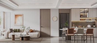 现代客餐厅3D模型下载